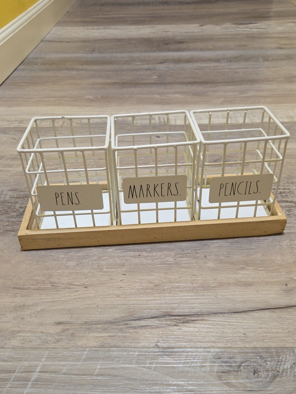 Rae Dunn Desktop Organizer Baskets & Tray (Pens, Markers, Pencils)